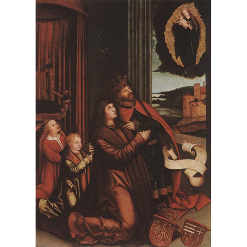 St ladislas presents wladislav ii and his sons to the virgin 1512