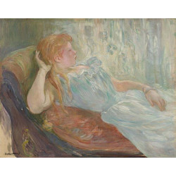 Young girl lying