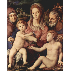 Holy family with st anne and the infant st john the baptist 1550