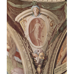 Scenes of allegories of the cardinal virtues