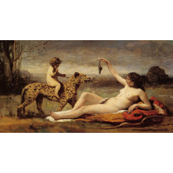 Bacchante with a panther 1860
