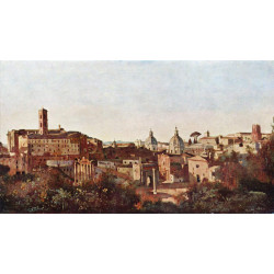 The forum seen from the farnese gardens rome 1826