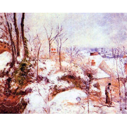A cottage in the snow 1879 A cottage in the snow 1879