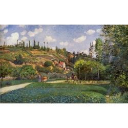 A cowherd on the route de chou pontoise 1874 A cowherd on the route de chou pontoise 1874