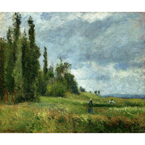 A part of groettes pontoise gray weather 1875