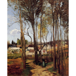 A village through the trees