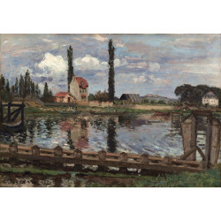 Au bord de la seine a port marly 1871