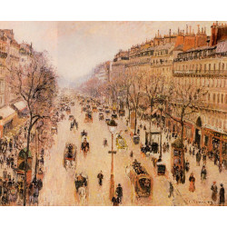 Boulevard montmartre morning grey weather 1897
