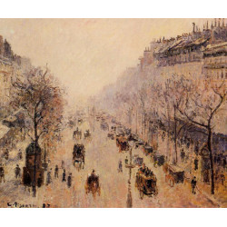 Boulevard montmartre morning sunlight and mist 1897