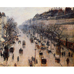 Boulevard montmartre winter morning 1897