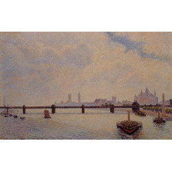 Charing cross bridge london 1890