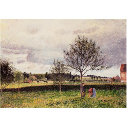 Eragny landscape le pre 1897 Eragny landscape le pre 1897