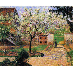 Flowering plum tree eragny 1894