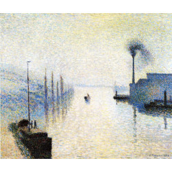 Ile lacruix rouen effect of fog 1888