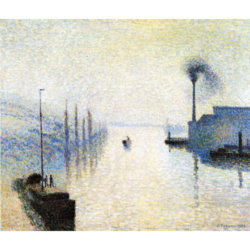 Ile lacruix rouen effect of fog 1888