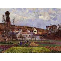 Kitchen gardens at l hermitage pontoise 1873 Kitchen gardens at l hermitage pontoise 1873