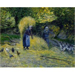 Peasants carrying straw montfoucault 1875 Peasants carrying straw montfoucault 1875