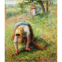 Peasants gathering grass 1883