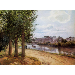 Pontoise banks of the oise 1872 Pontoise banks of the oise 1872