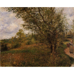Pontoise landscape through the fields 1879 Pontoise landscape through the fields 1879
