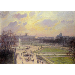 The bassin des tuileries afternoon 1900