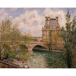 The pavillion de flore and the pont royal 1902 The pavillion de flore and the pont royal 1902