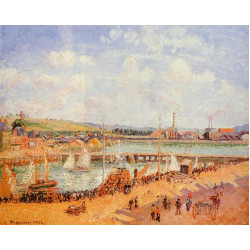 The port of dieppe the dunquesne and berrigny basins high tide sunny afternoon 1902...