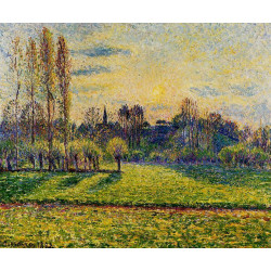 View of bazincourt sunset 1892 View of bazincourt sunset 1892
