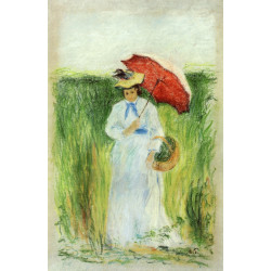 Young woman with an umbrella