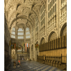 An interior view of the henry vii chapel westminster abbey canaletto