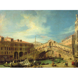 Canaletto view of the rialto at venice view of the rialto bridge from meisterdrucke 307345...