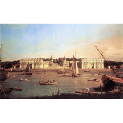 London greenwich hospital from the north bank of the thames