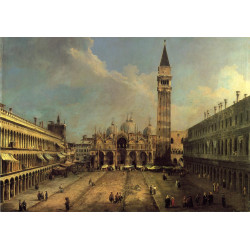 Piazza san marco looking east along the central line