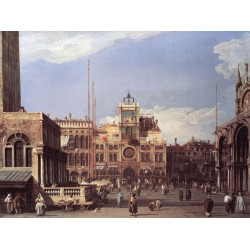 Piazza san marco the clocktower 1730