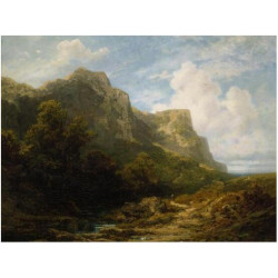 Bavarian mountain landscape about 1870