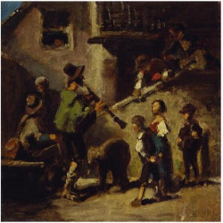 The performing bear about 1868
