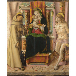 The virgin and child with saints francis and sebastian