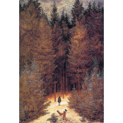Caspar david friedrich the chasseur in the forest
