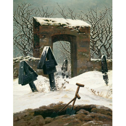 Cemetery in the snow 1826