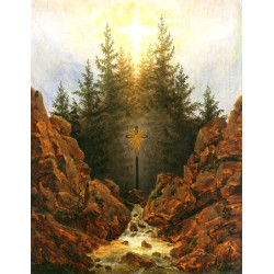 Cross in the forrest