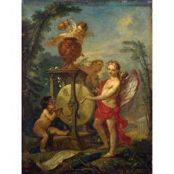 Cupid sharpening an arrow Cupid sharpening an arrow