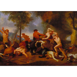 Hercules slaying the centaurs