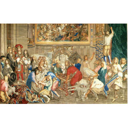 Louis xiv visiting the gobelins factory