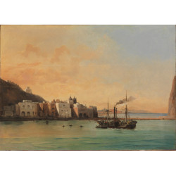 View of ischia from the sea 1842