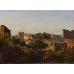 View of the colosseum and the arch of constantine from the palatine ca 1821 25...