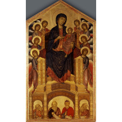 Madonna and child enthroned