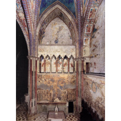 View of the frescoes in the left transept 1283