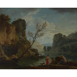 A river with fishermen