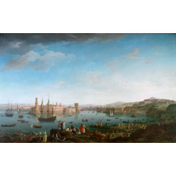 Claude joseph verne l entre e du port de marseille 1754