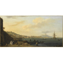 View of naples vith mount vesuvius
